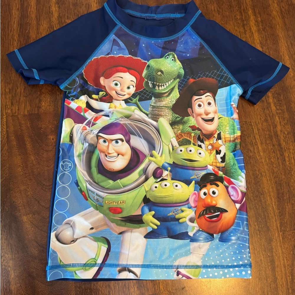 Like New Toy Story Swim Shirt - Blue
